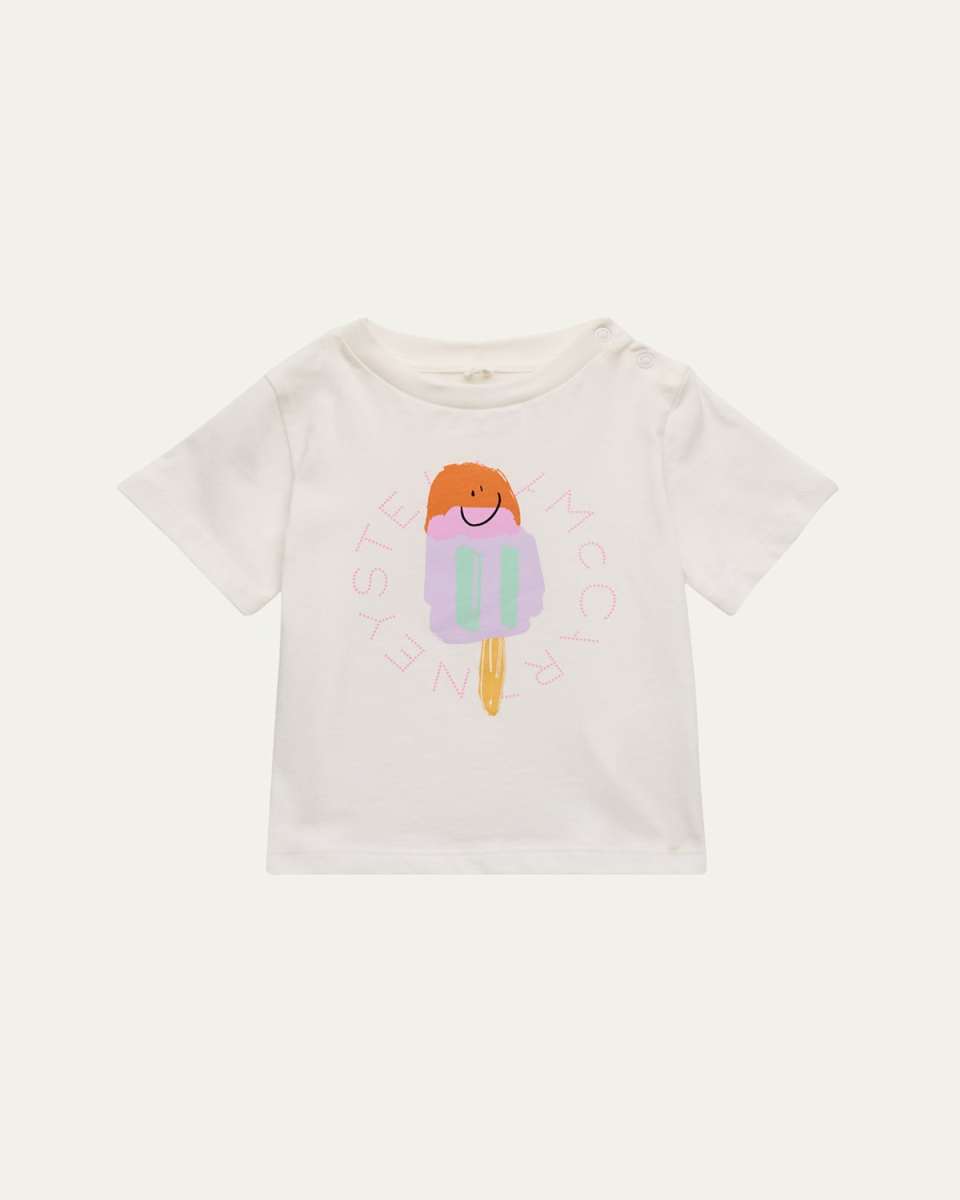 Girl's Ice Cream Logo-Print Graphic T-Shirt, Size 3M-36